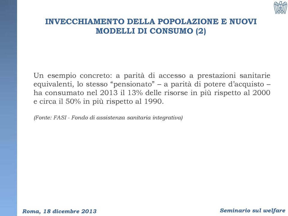 potere d acquisto ha consumato nel 2013 il 13% delle risorse in più rispetto al 2000 e