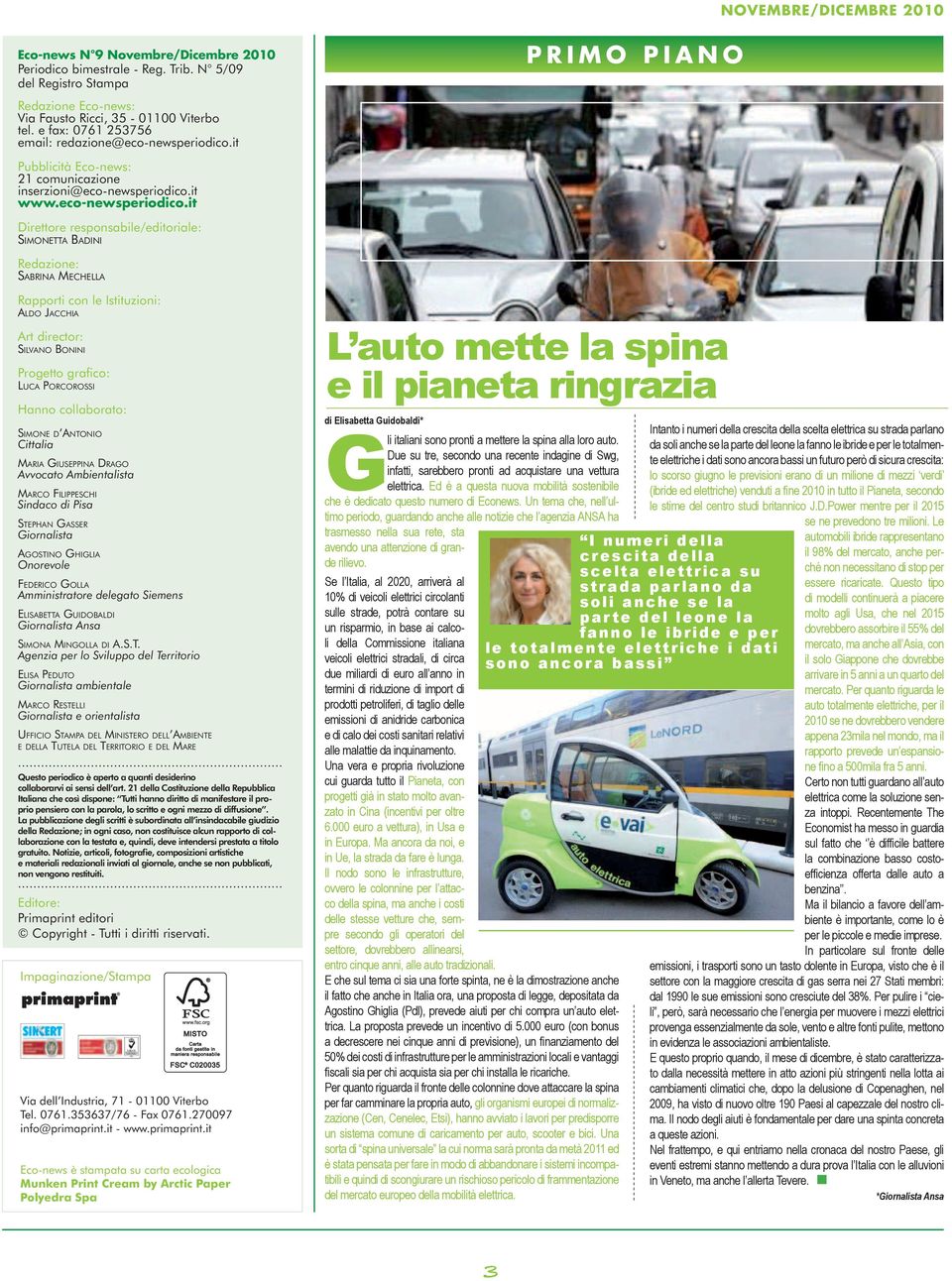 it Pubblicità Eco-news: 21 comunicazione inserzioni@eco-newsperiodico.