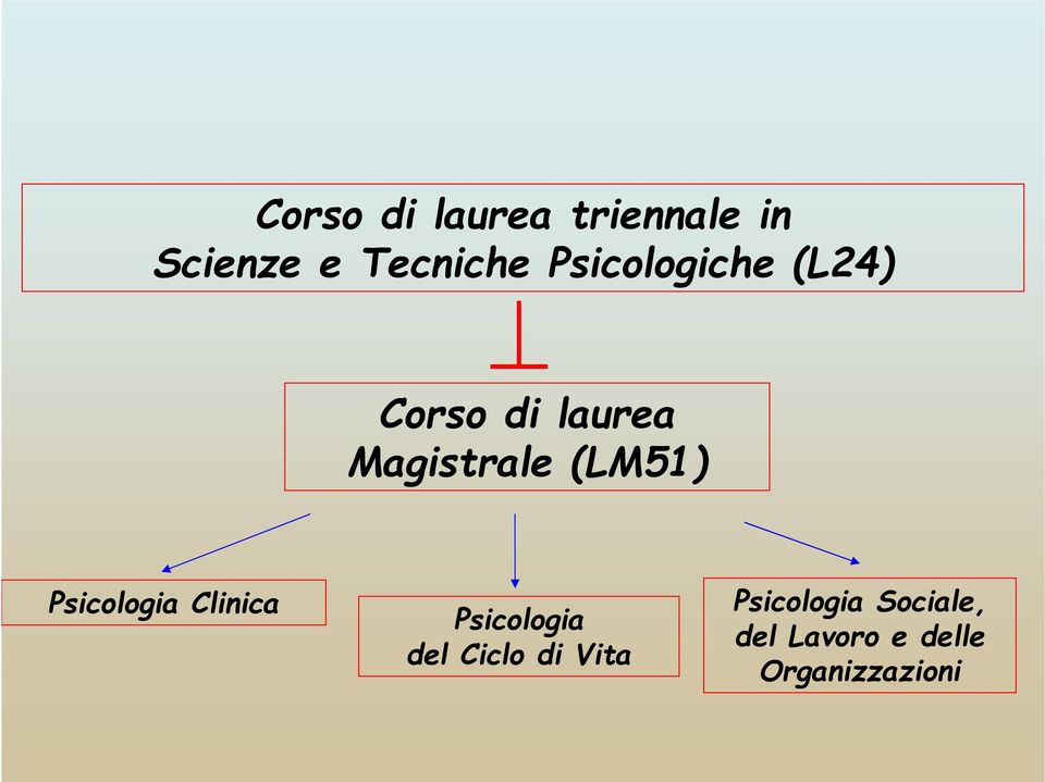 (LM51) Psicologia Clinica Psicologia del Ciclo di