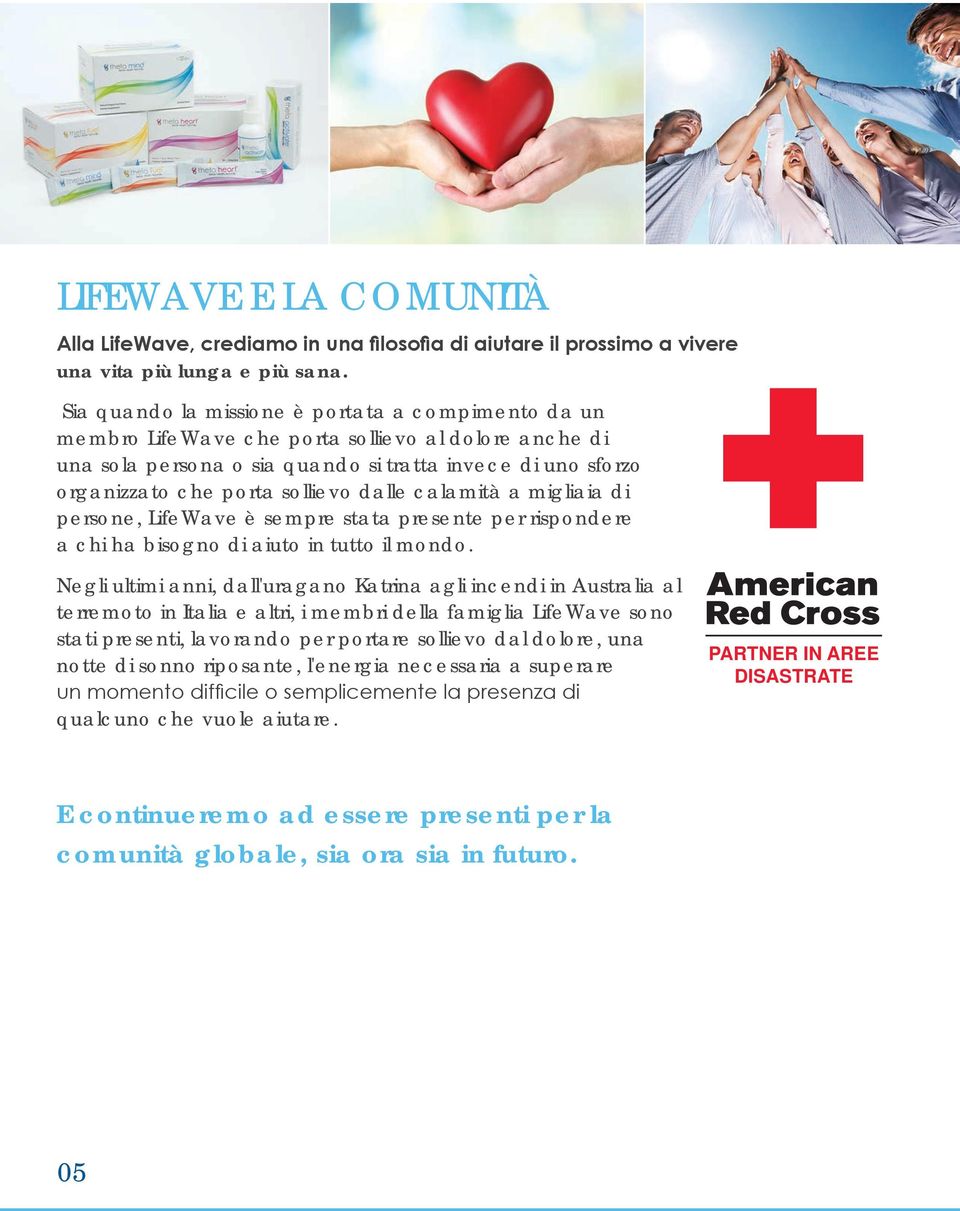 dalle calamità a migliaia di persone, LifeWave è sempre stata presente per rispondere a chi ha bisogno di aiuto in tutto il mondo.