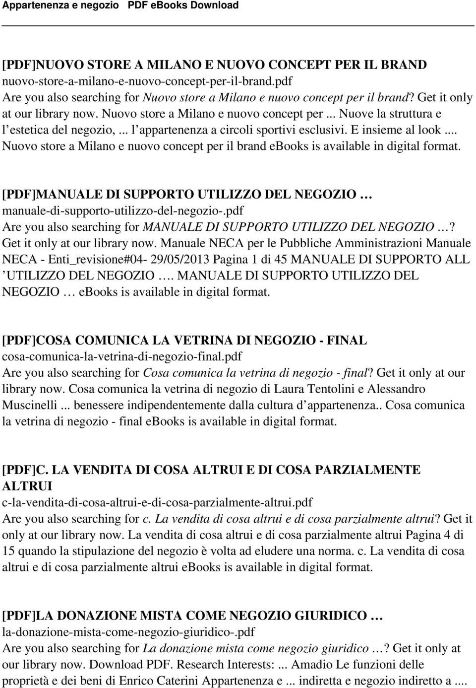 .. Nuovo store a Milano e nuovo concept per il brand ebooks is [PDF]MANUALE DI SUPPORTO UTILIZZO DEL NEGOZIO manuale-di-supporto-utilizzo-del-negozio-.