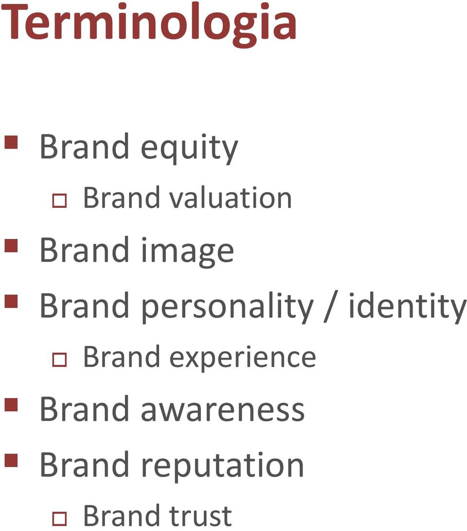 personality / identity Brand