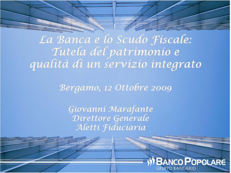 integrato Bergamo, 12 Ottobre 2009