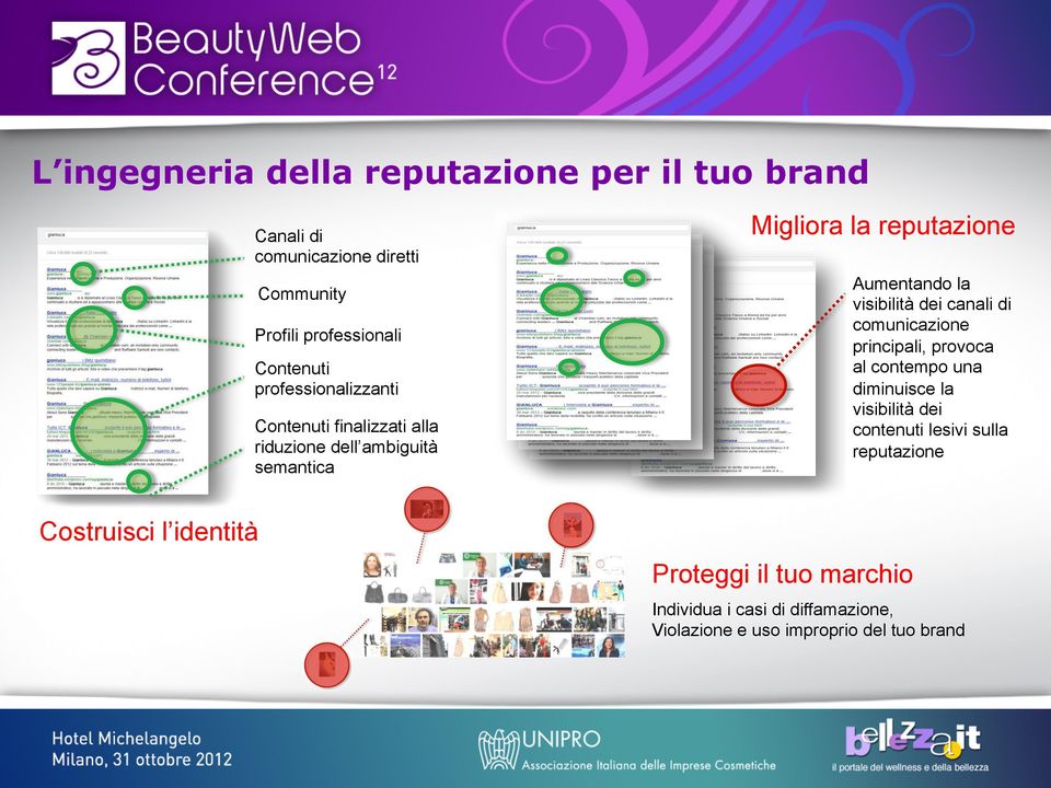 visibilità dei canali di comunicazione principali, provoca al contempo una diminuisce la visibilità dei contenuti lesivi