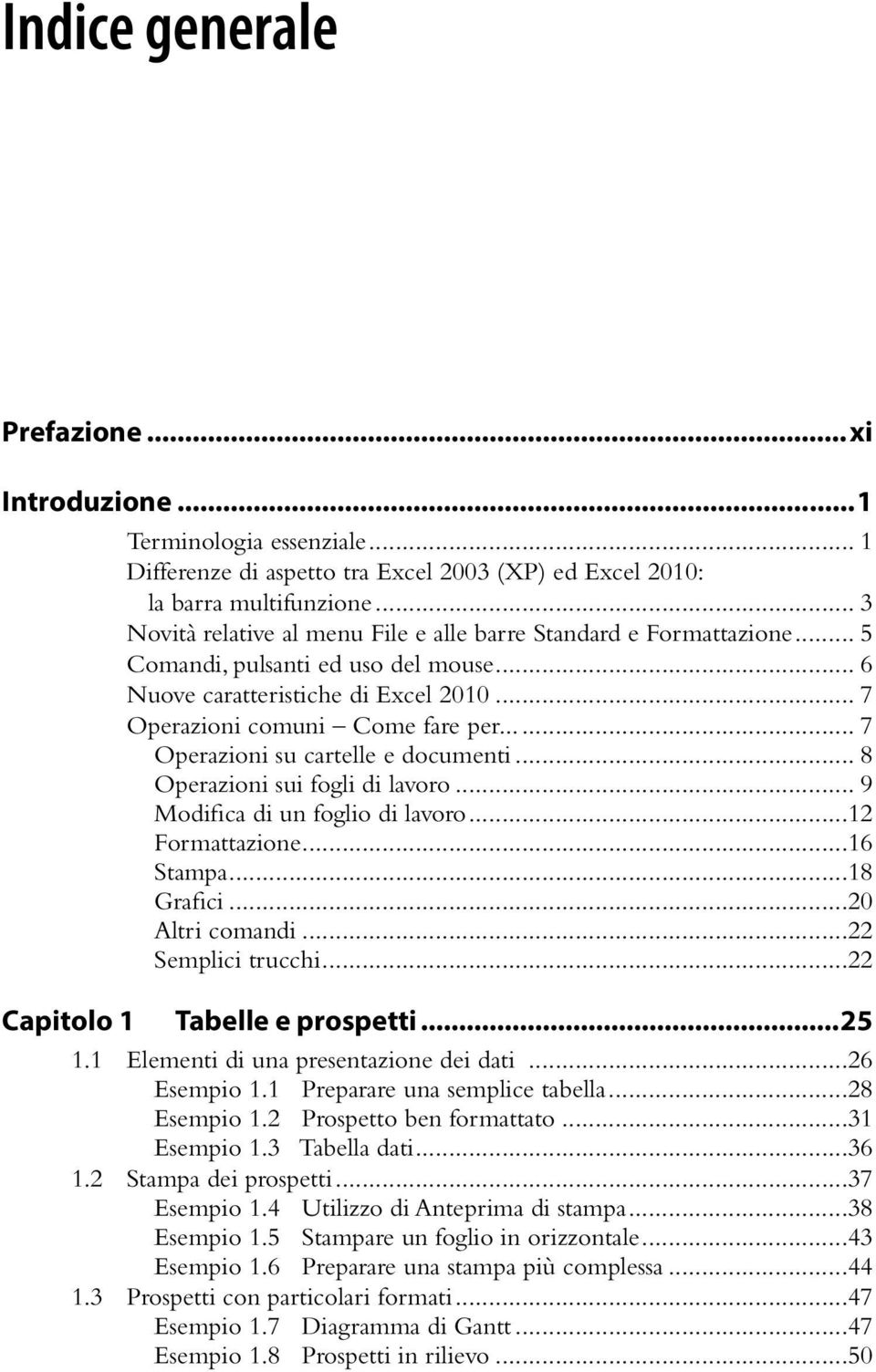 ..... 7 Operazioni su cartelle e documenti... 8 Operazioni sui fogli di lavoro... 9 Modifica di un foglio di lavoro...12 Formattazione...16 Stampa...18 Grafici...20 Altri comandi...22 Semplici trucchi.