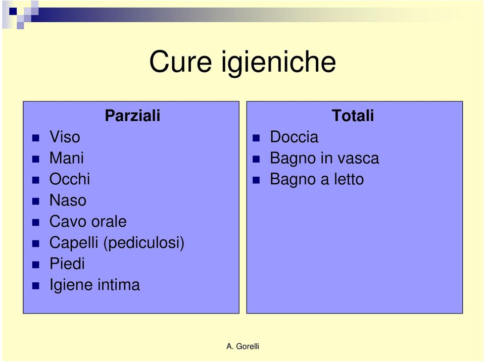 (pediculosi) Piedi Igiene intima