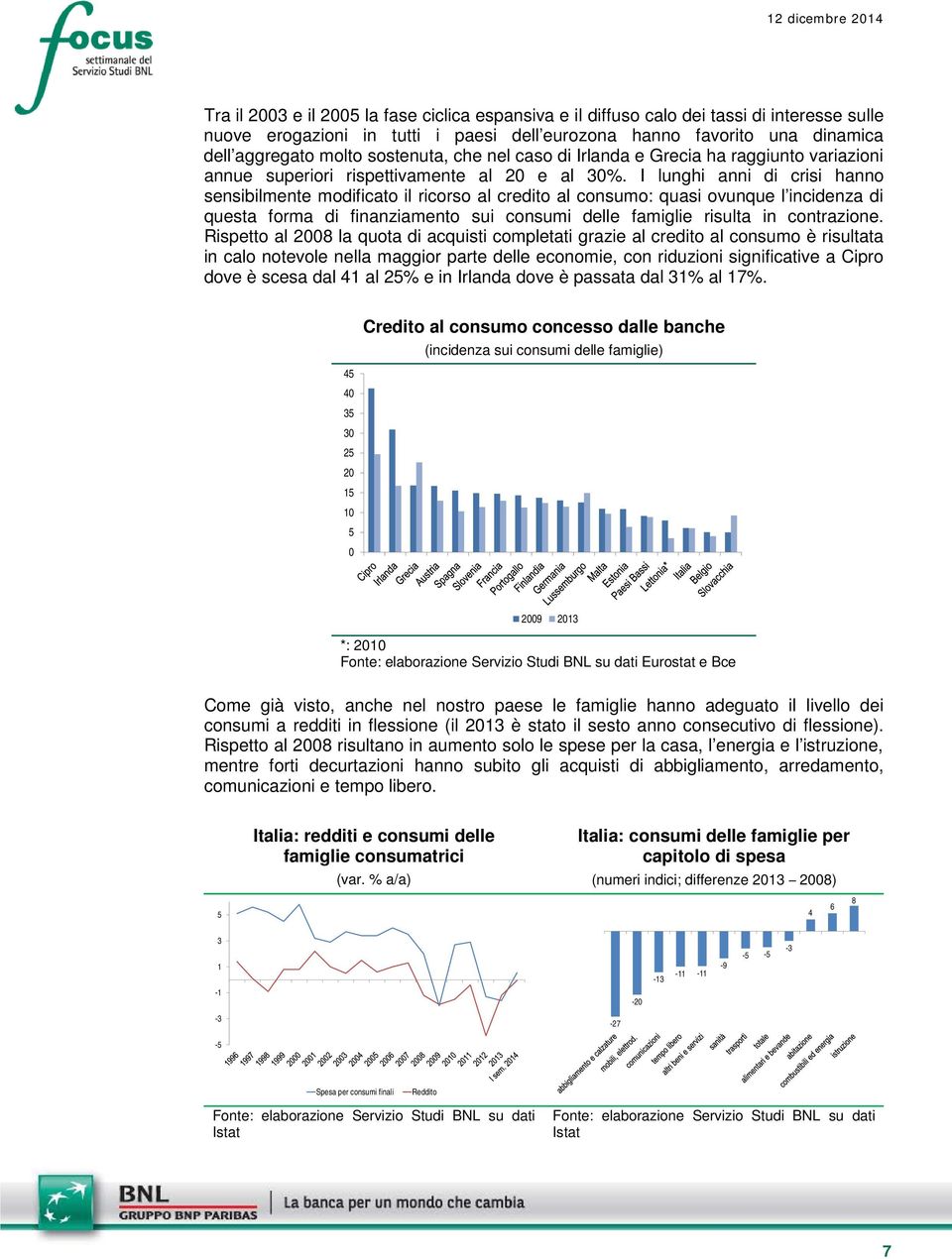 I lunghi anni di crisi hanno sensibilmente modificato il ricorso al credito al consumo: quasi ovunque l incidenza di questa forma di finanziamento sui consumi delle famiglie risulta in contrazione.