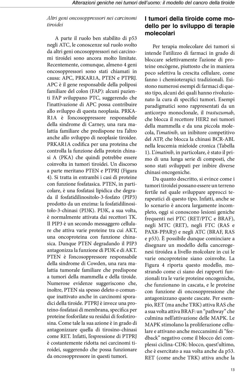 Recentemente, comunque, almeno 4 geni oncosoppressori sono stati chiamati in causa: APC, PRKAR1A, PTEN e PTPRJ.