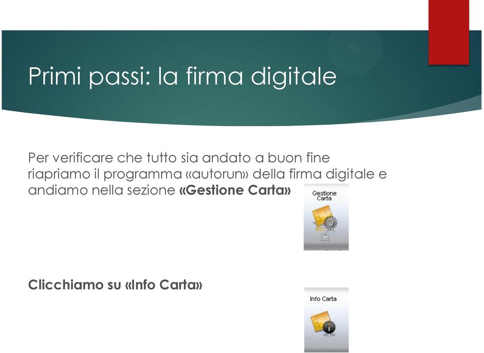 programma «autorun» della firma digitale e