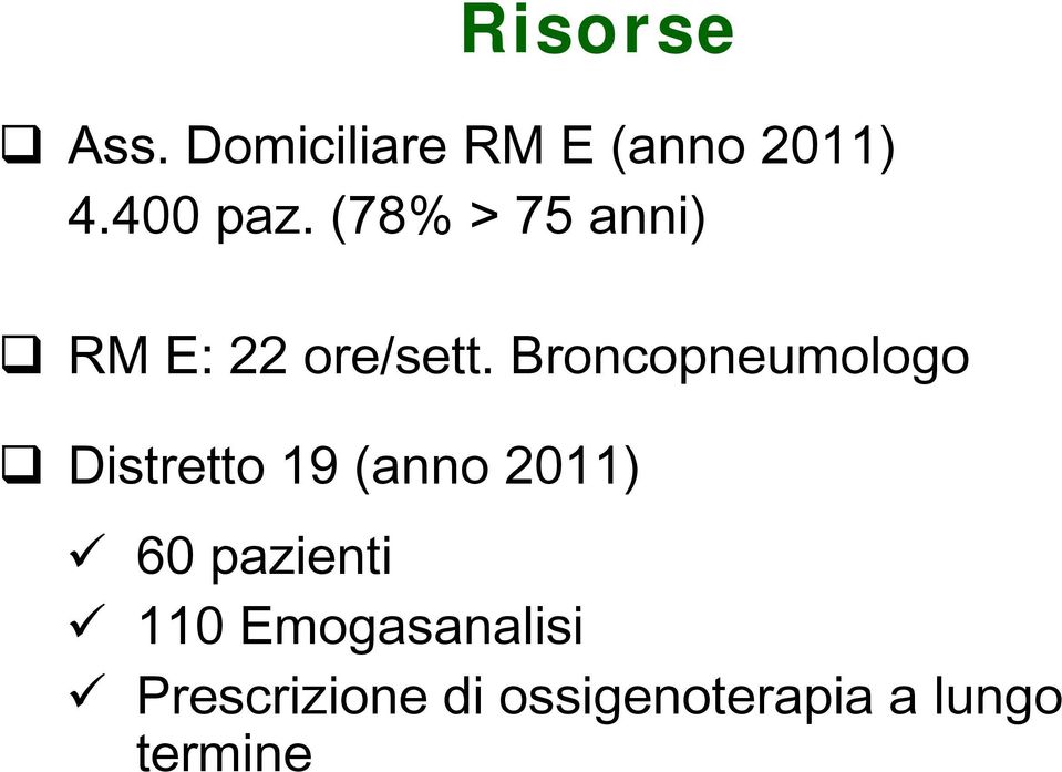 Broncopneumologo Distretto 19 (anno 2011) 60