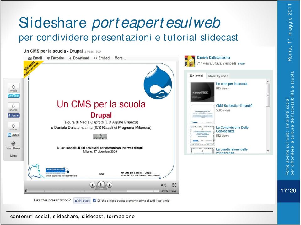 tutorial slidecast contenuti