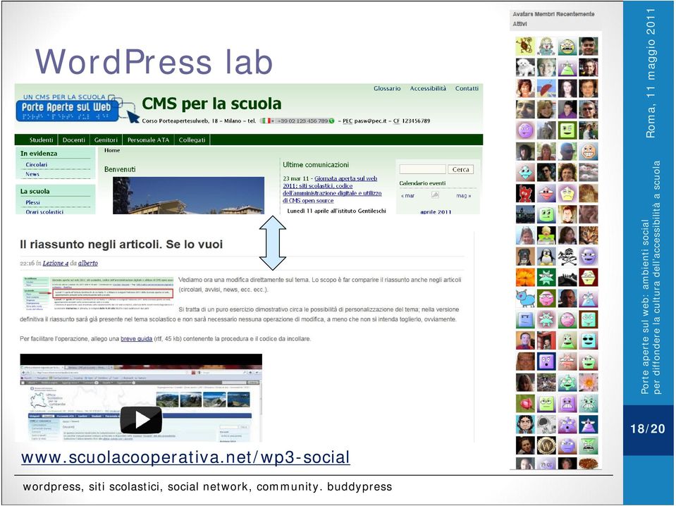 net/wp3-social wordpress, siti