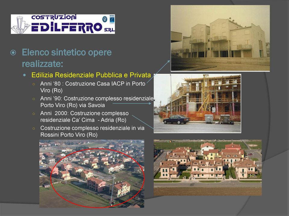 residenziale Porto Viro (Ro) via Savoia Anni 2000: Costruzione complesso