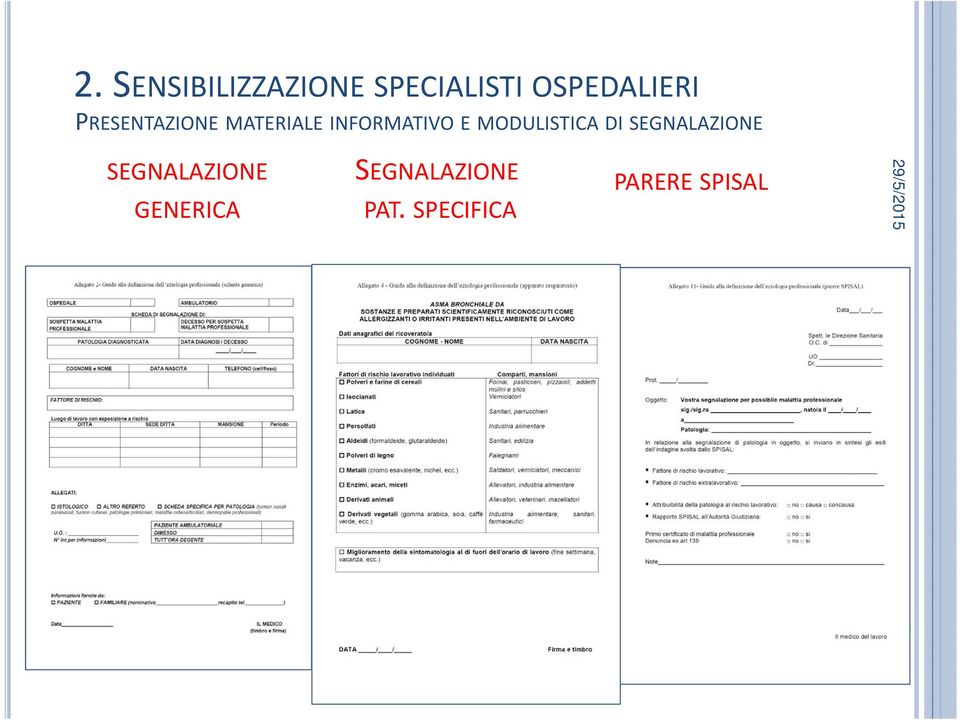 MODULISTICA DI SEGNALAZIONE SEGNALAZIONE