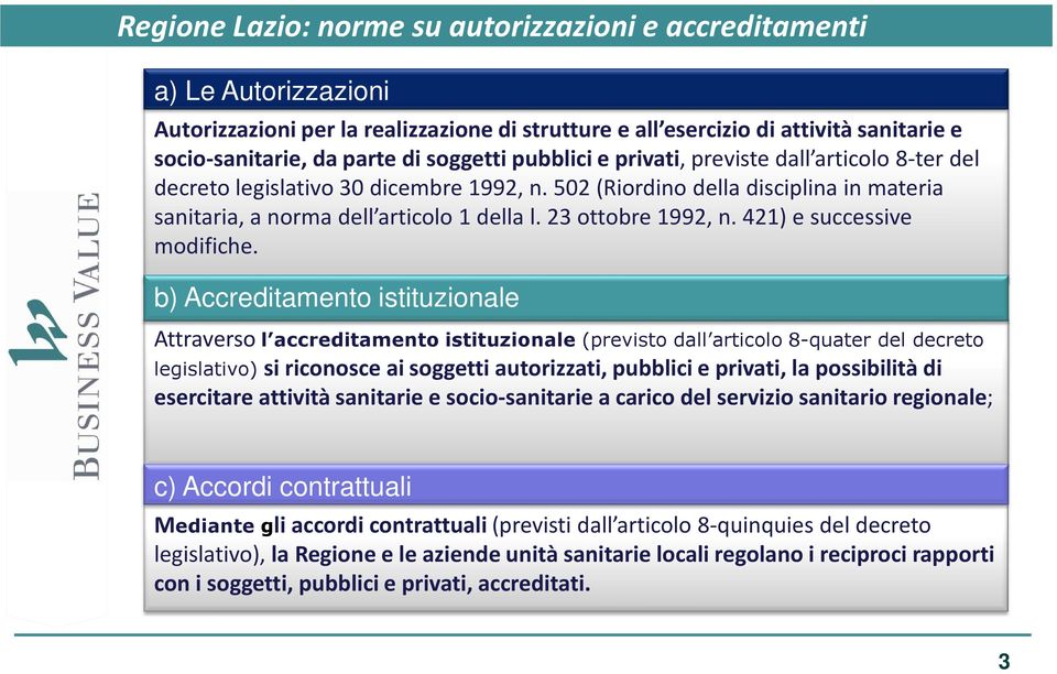 23 ottobre 1992, n. 421) e successive modifiche.