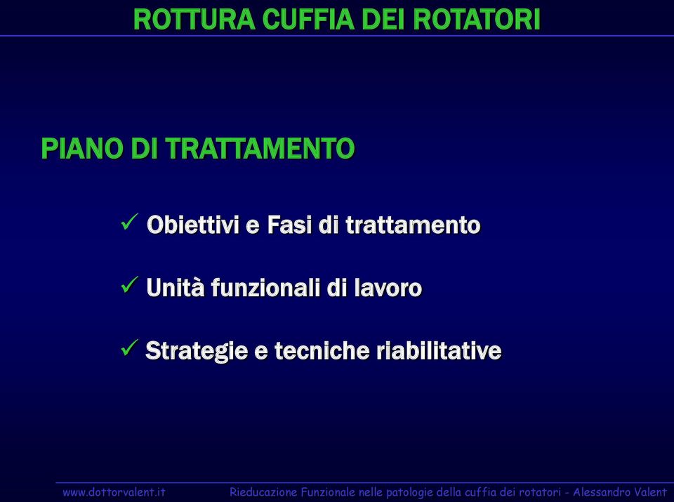 trattamento Unità funzionali di