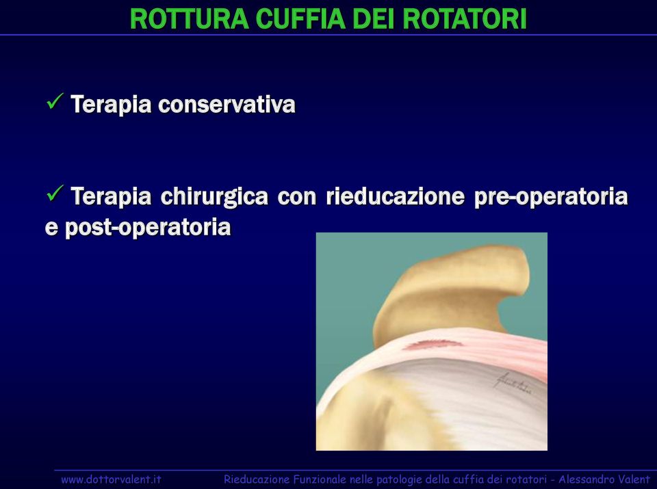 chirurgica con rieducazione