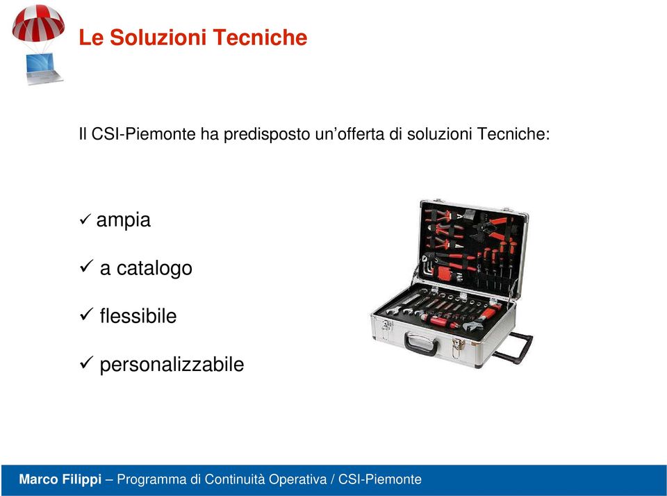 offerta di soluzioni Tecniche: