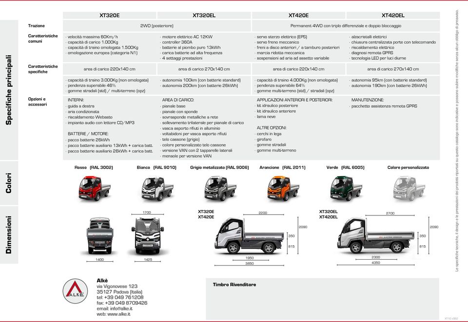 500Kg omologazione europea (categoria N1) motore elettrico AC 12KW controller 360A batterie al piombo puro 13kWh carica batterie ad alta frequenza 4 settaggi prestazioni servo sterzo elettrico (EPS)