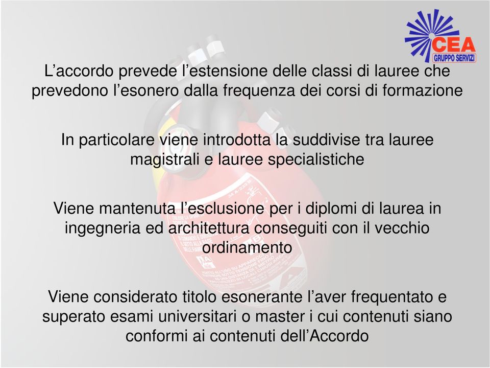 per i diplomi di laurea in ingegneria ed architettura conseguiti con il vecchio ordinamento Viene considerato titolo