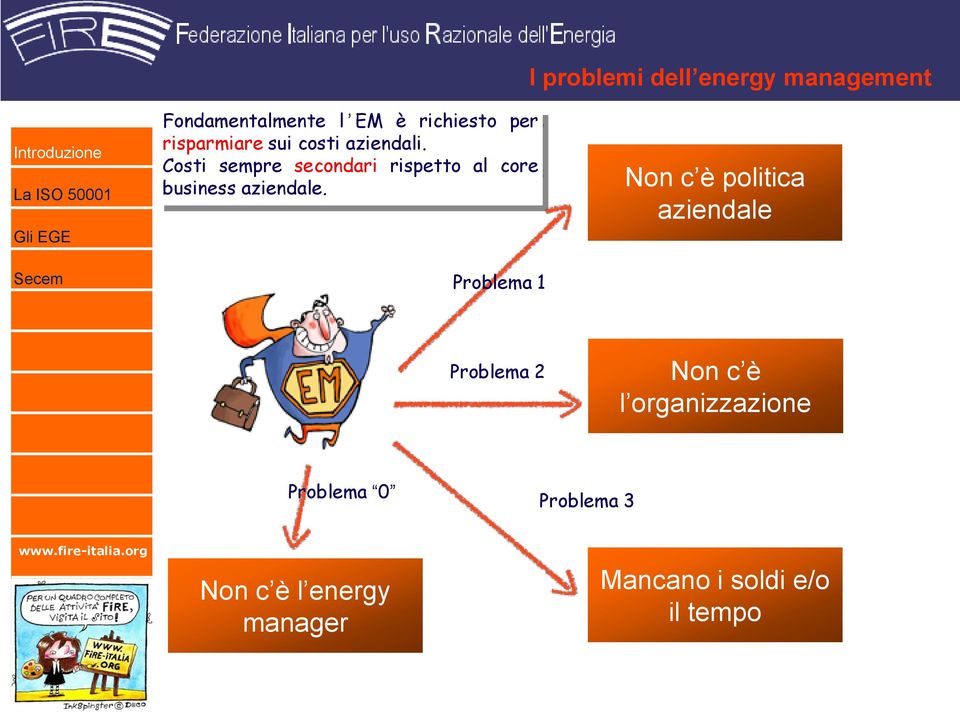 Costi sempre secondari rispetto al core business aziendale.