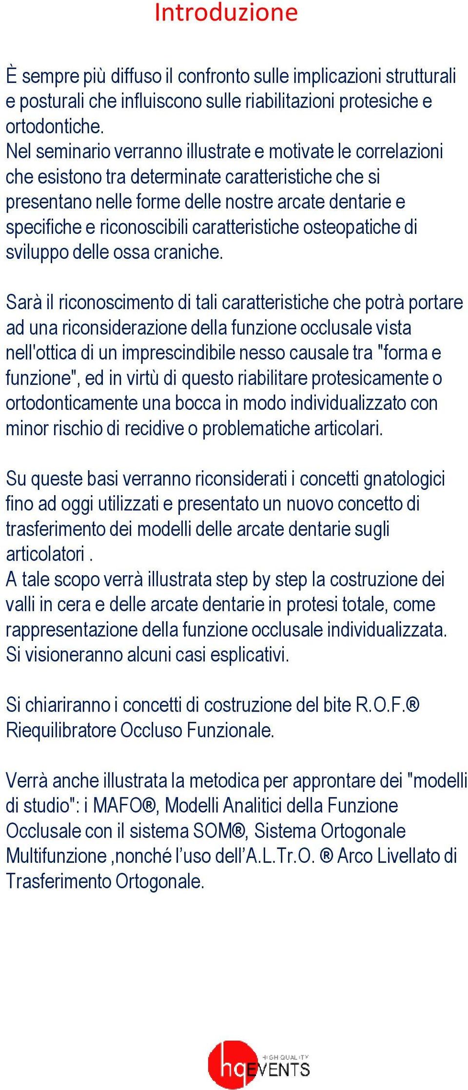 caratteristiche osteopatiche di sviluppo delle ossa craniche.