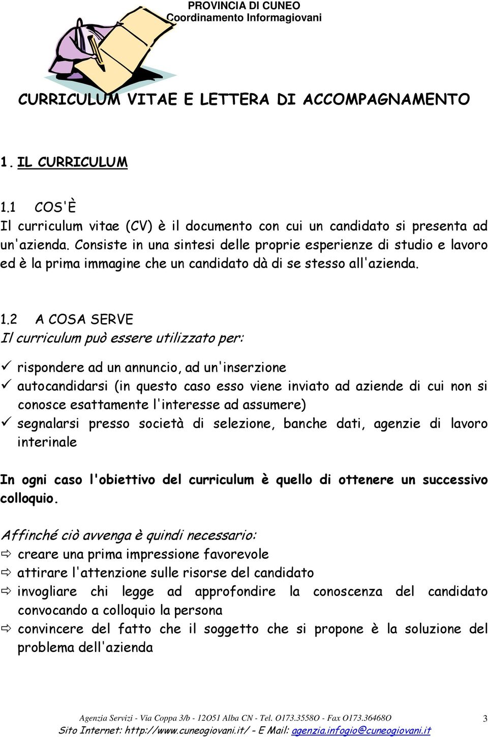 Curriculum Vitae E Lettera Di Accompagnamento Pdf Download