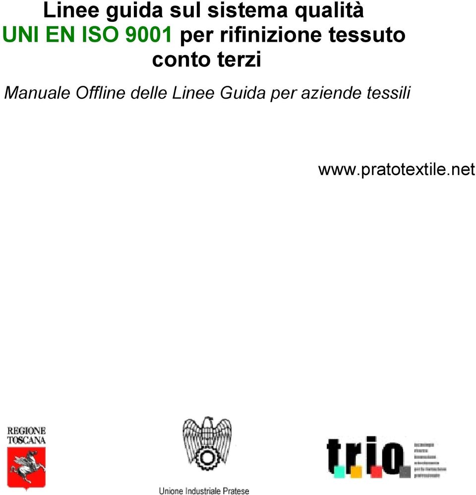 terzi Manuale Offline delle Linee Guida