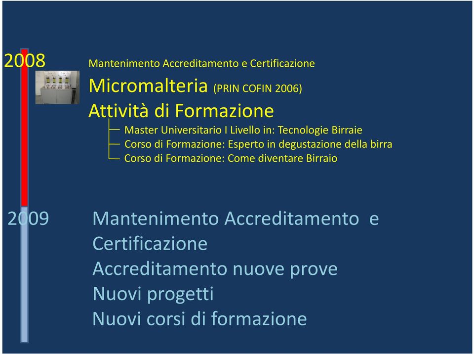 in degustazione della birra Corso di Formazione: Come diventare Birraio 2009 Mantenimento