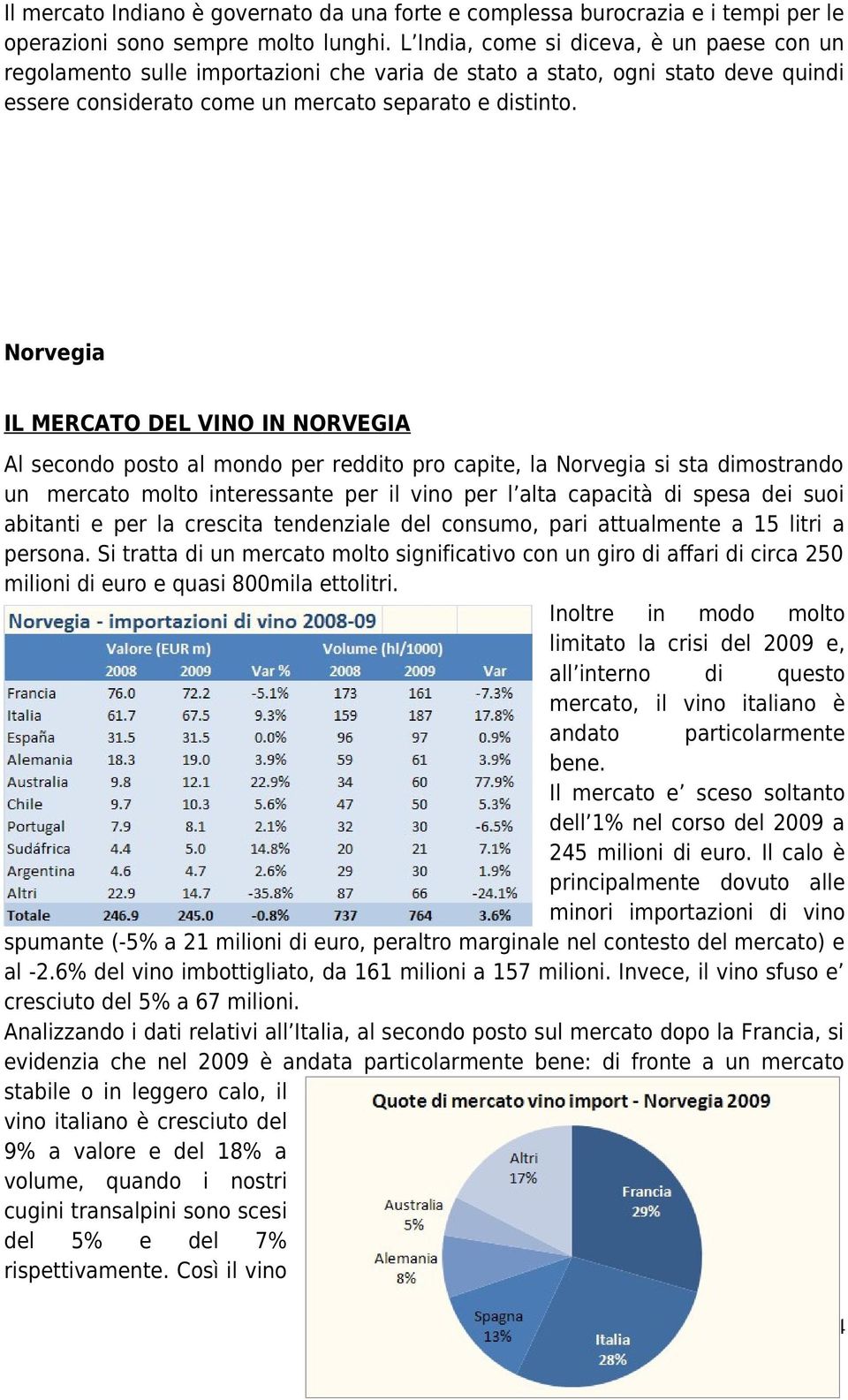 Norvegia IL MERCATO DEL VINO IN NORVEGIA Al secondo posto al mondo per reddito pro capite, la Norvegia si sta dimostrando un mercato molto interessante per il vino per l alta capacità di spesa dei