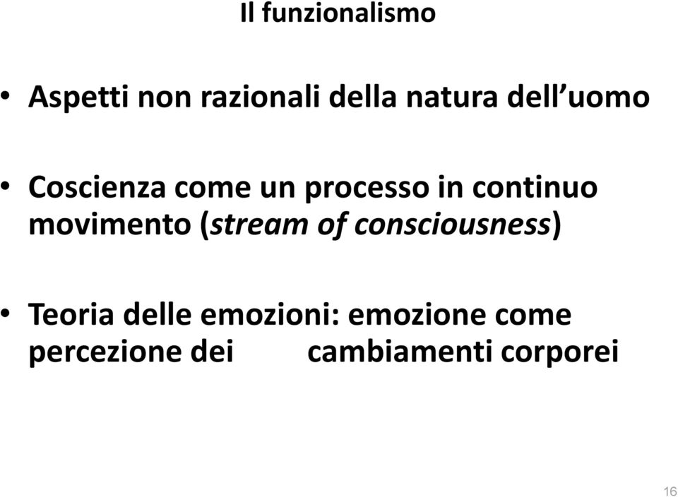 movimento (stream of consciousness) Teoria delle
