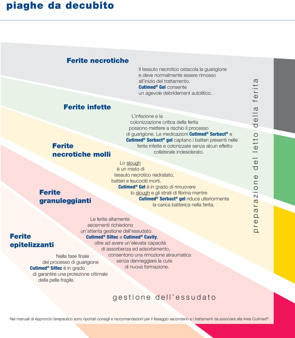 Cutimed Gel consente un agevole debridement autolitico. L infezione e la colonizzazione critica della ferita possono mettere a rischio il processo di guarigione.