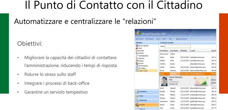 l amministrazione, riducendo i tempi di risposta Ridurre lo stress sullo