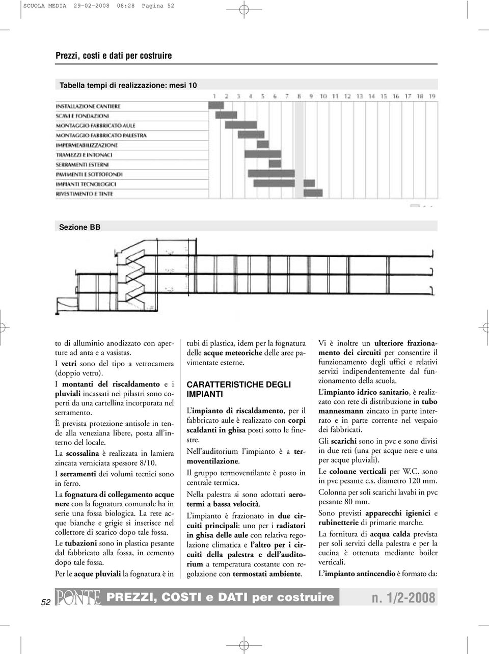 È prevista protezione antisole in tende alla veneziana libere, posta all interno del locale. La scossalina è realizzata in lamiera zincata verniciata spessore 8/10.