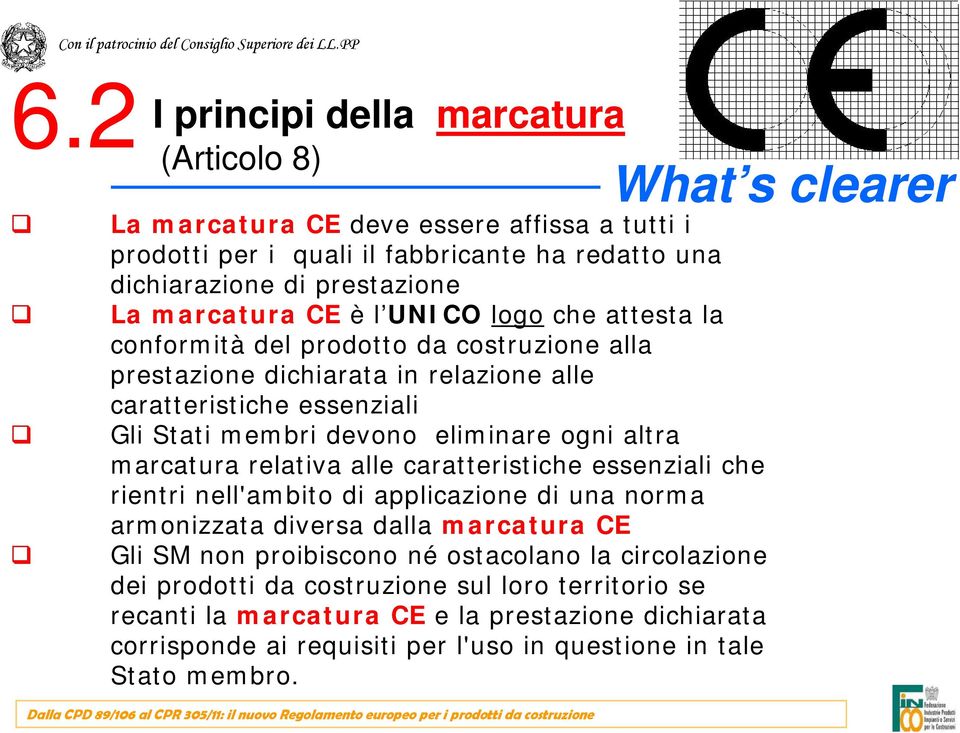 relativa alle caratteristiche essenziali che rientri nell'ambito di applicazione di una norma armonizzata diversa dalla marcatura CE Gli SM non proibiscono né ostacolano la circolazione dei