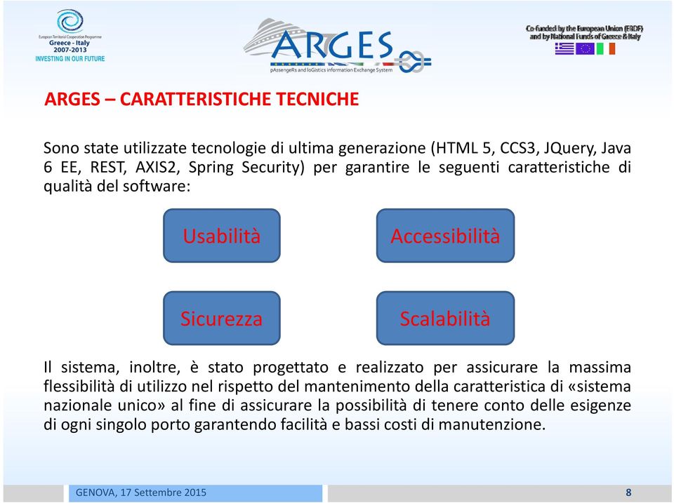 stato progettato e realizzato per assicurare la massima flessibilità di utilizzo nel rispetto del mantenimento della caratteristica di «sistema