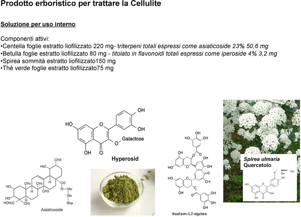 foglie estratto liofilizzato 80 mg - titolato in flavonoidi totali espressi come iperoside 4% 3,2 mg