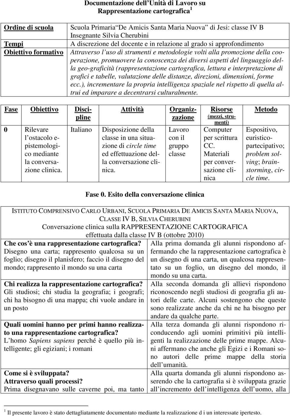 dei diversi aspetti del linguaggio della geo-graficità (rappresentazione cartografica, lettura e interpretazione di grafici e tabelle, valutazione delle distanze, direzioni, dimensioni, forme ecc.