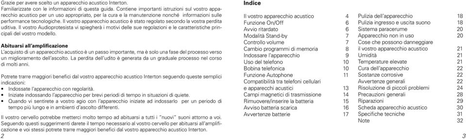 Il vostro apparecchio acustico è stato regolato secondo la vostra perdita uditiva.