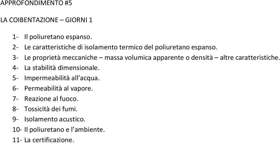 3- Le proprietà meccaniche massa volumica apparente o densità altre caratteristiche.