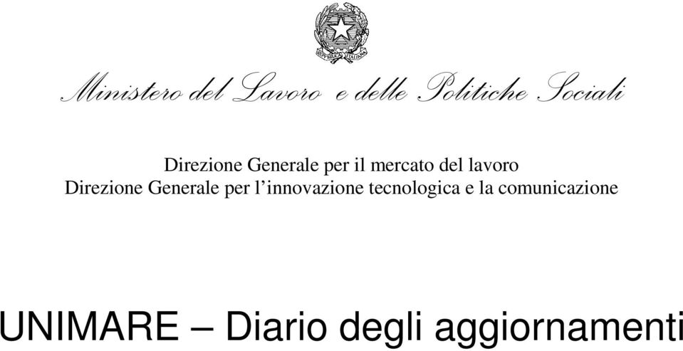 Direzione Generale per l innovazione