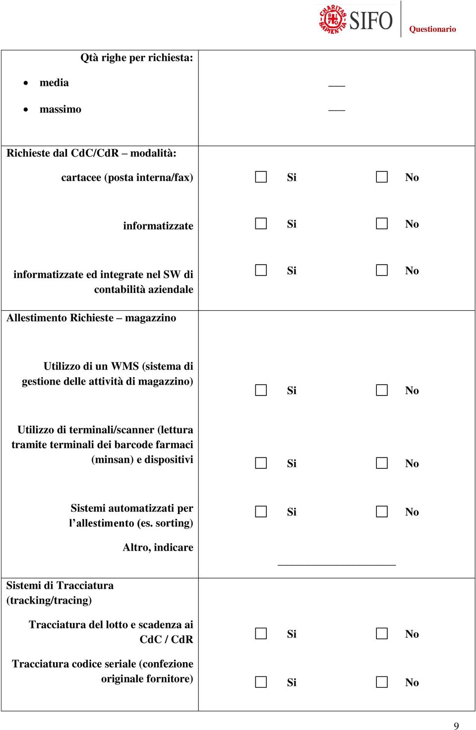 terminali/scanner (lettura tramite terminali dei barcode farmaci (minsan) e dispositivi stemi di Tracciatura (tracking/tracing) stemi automatizzati