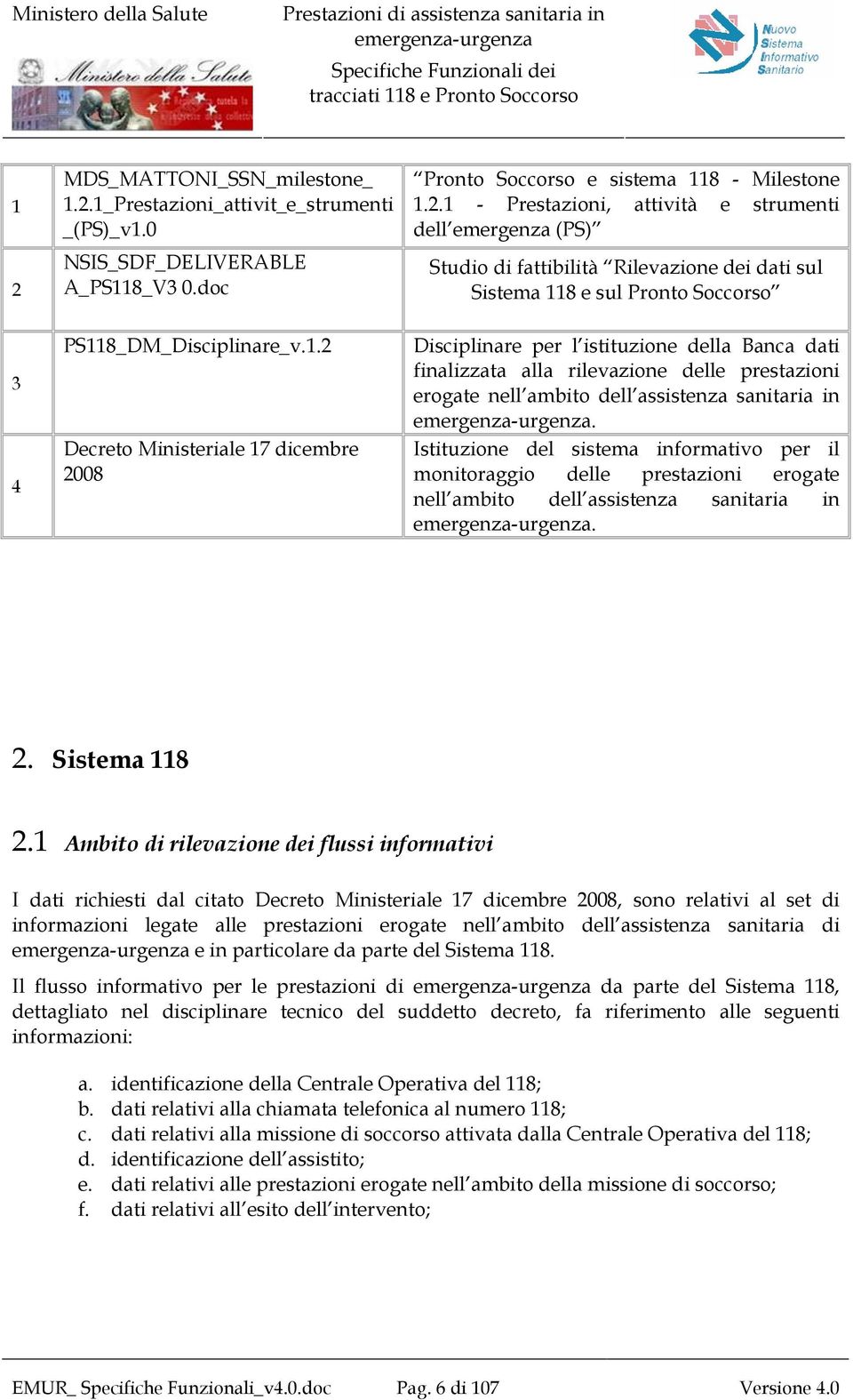 finalizzata alla rilevazione delle prestazioni erogate nell ambito dell assistenza sanitaria in.