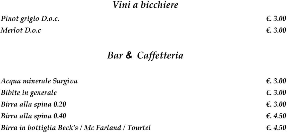 00 Bar & Caffetteria Acqua minerale Surgiva. 3.