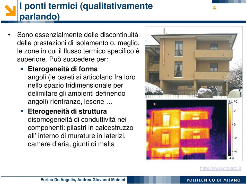 Può succedere per: Eterogeneità di forma angoli (le pareti si articolano fra loro nello spazio tridimensionale per delimitare gli