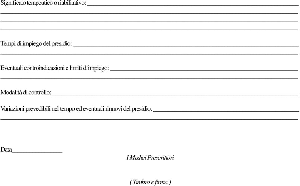 Modalità di controllo: Variazioni prevedibili nel tempo ed