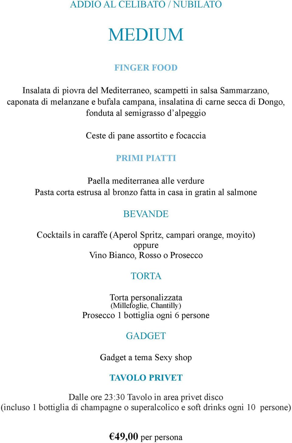 PIATTI Paella mediterranea alle verdure Pasta corta estrusa al bronzo fatta in casa in gratin al salmone Prosecco 1