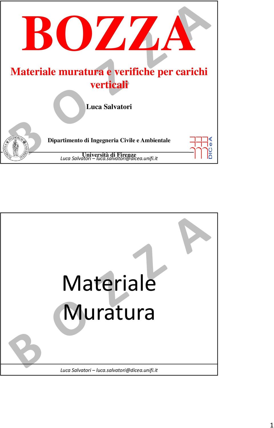 Dipartimento di Ingegneria Civile e