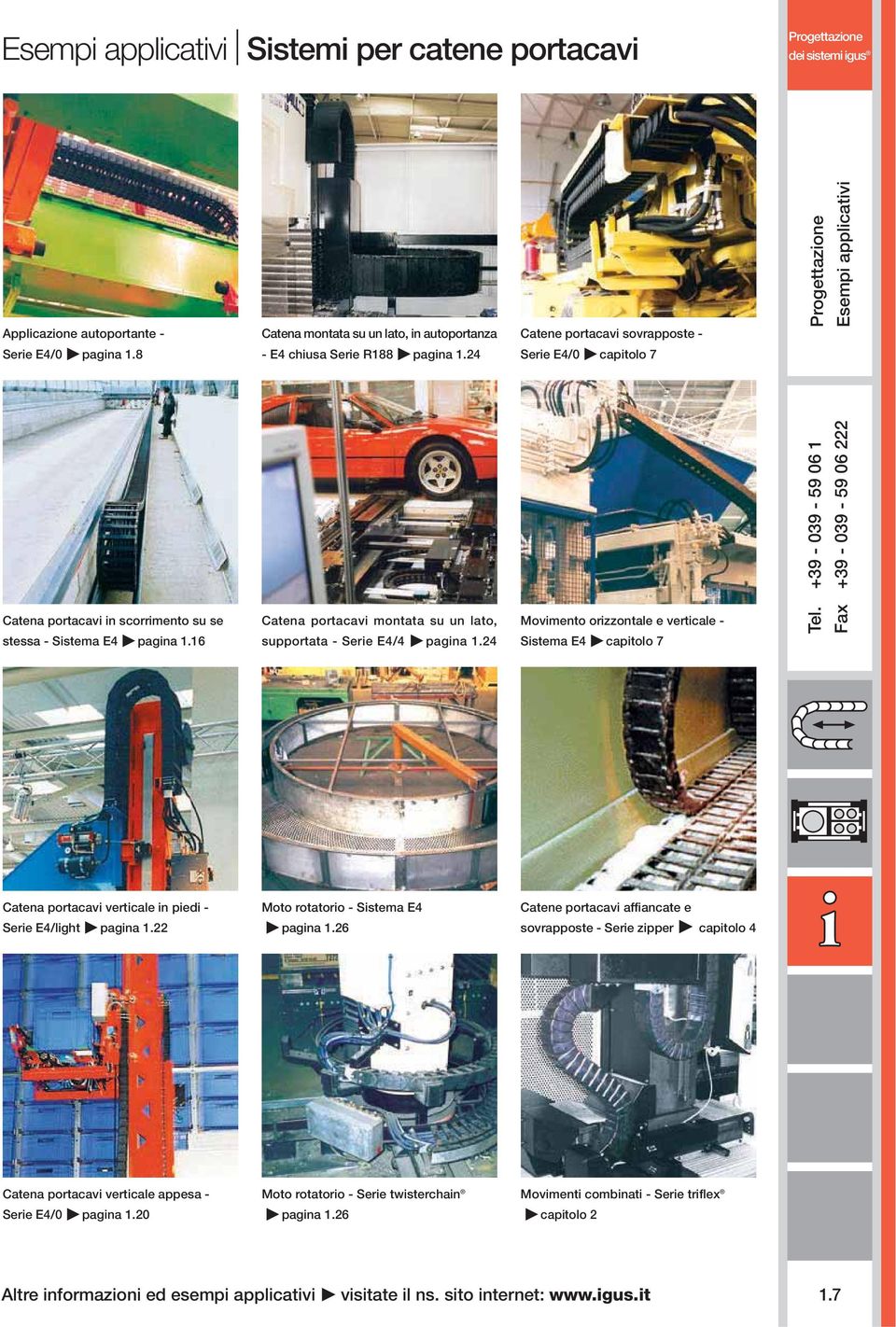 16 Catena portacavi montata su un lato, supportata - Serie E4/4 pagina 1.