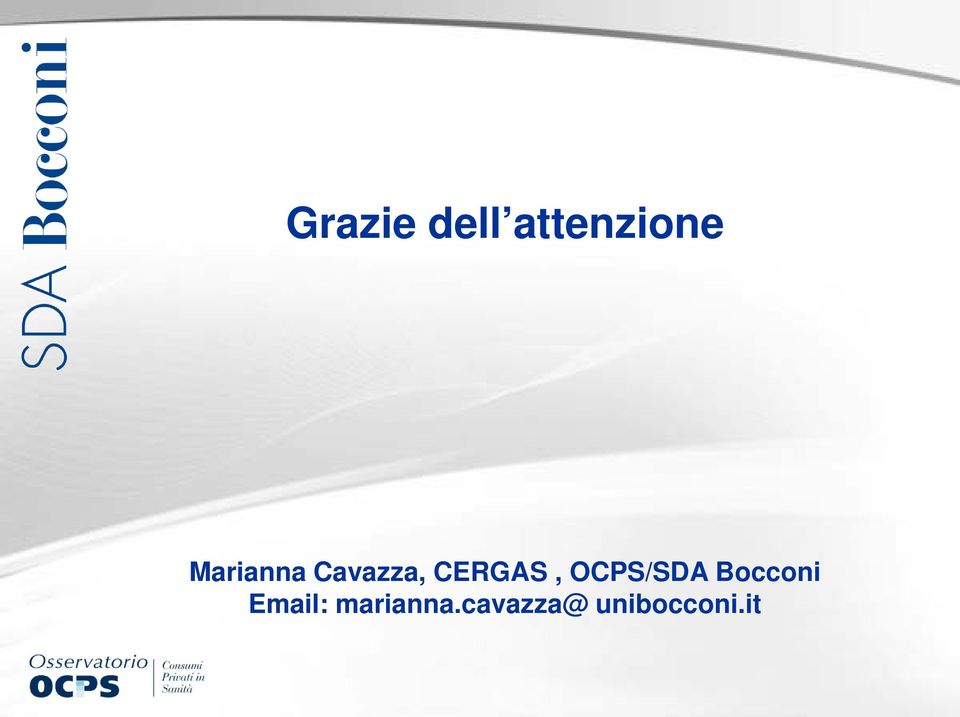 OCPS/SDA Bocconi Email: